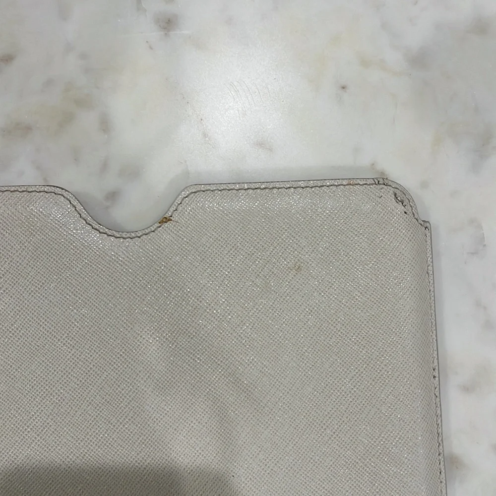Prada Saffiano Leather iPad Tablet Case Cover Sleeve | White | Authentic